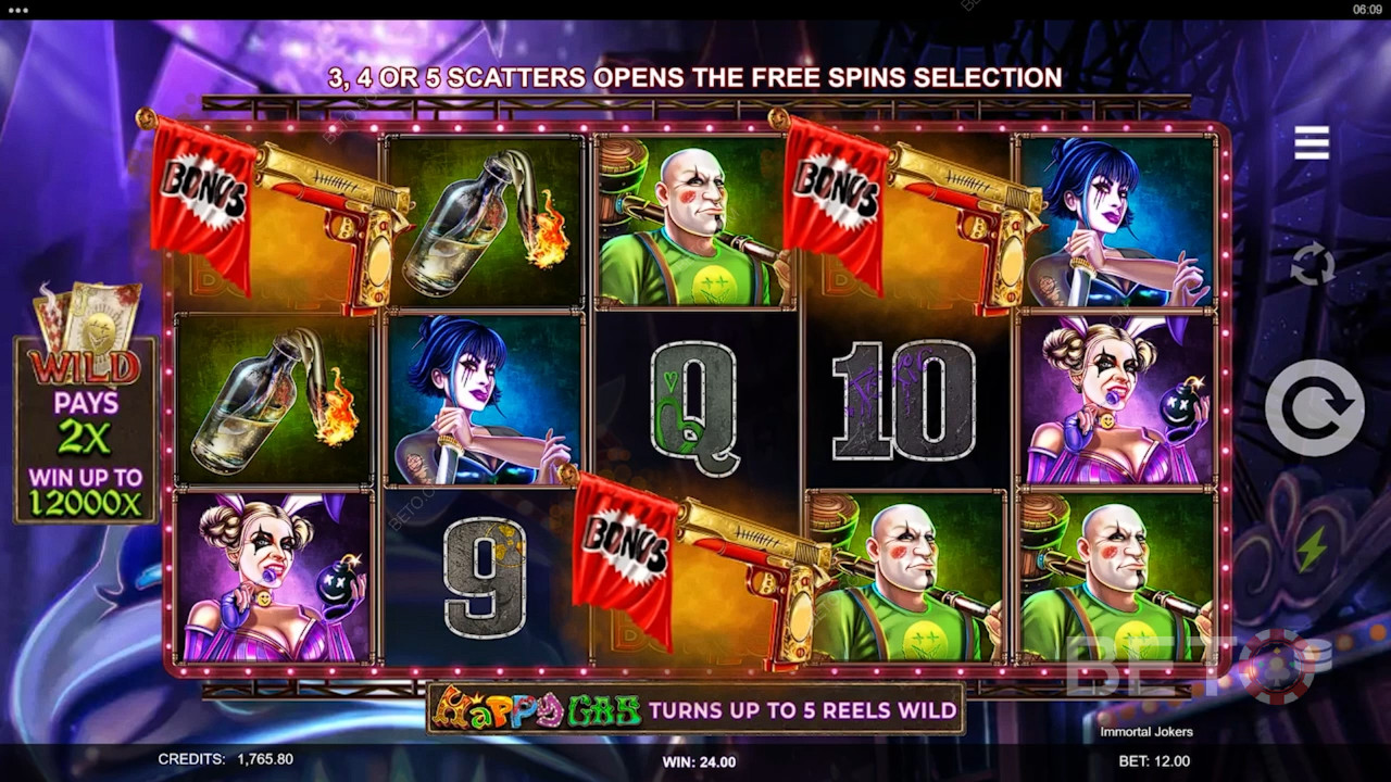 Recenzja Immortal Jokers od BETO Slots