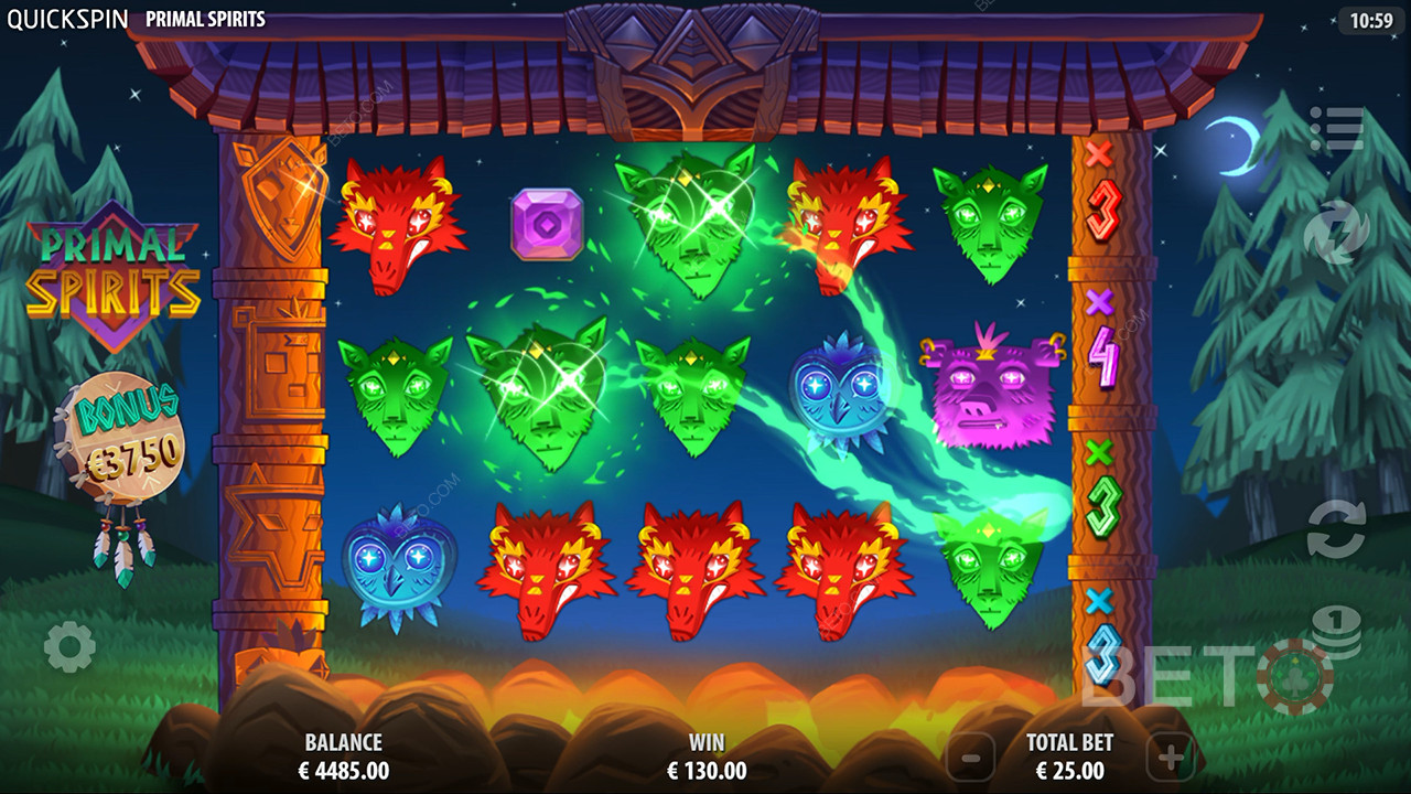 Recenzja Primal Spirits od BETO Slots