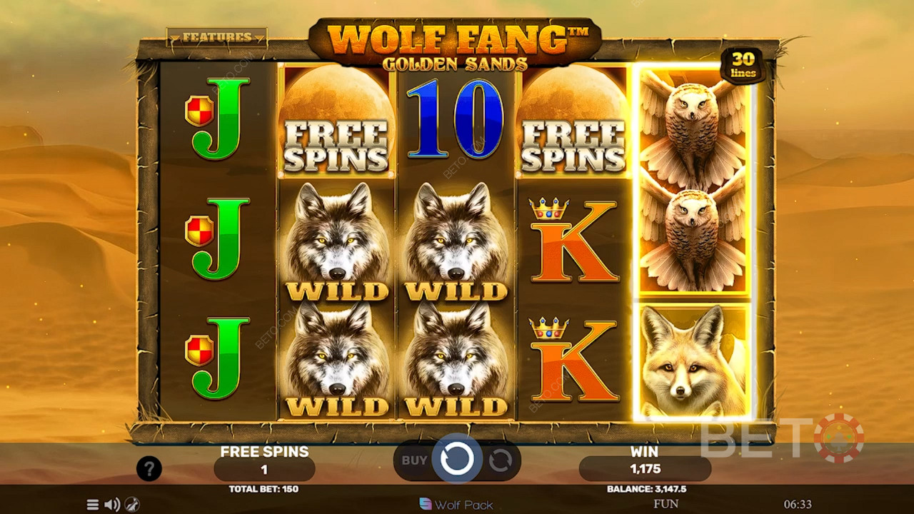 Wolf Fang Recenzja Golden Sands od BETO Slots