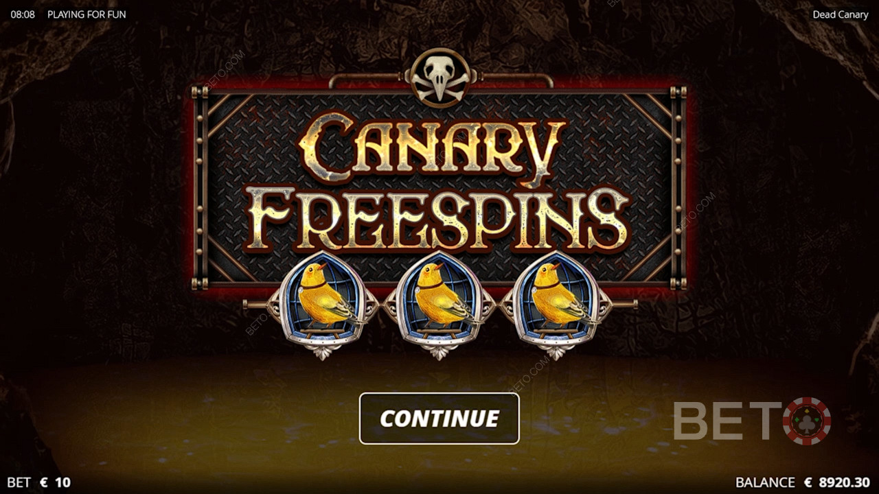Darmowe obroty Canary to z pewnością najpotężniejsza funkcja tej gry kasynowej