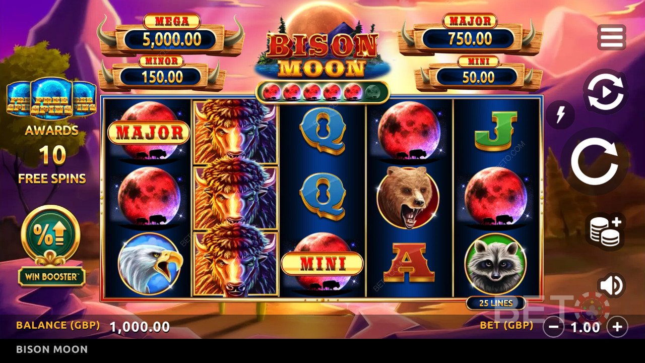 Recenzja Bison Moon od BETO Slots