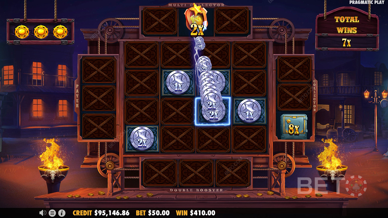 Funkcje bonusowe wyjaśnione w Cowboy Coins przez Pragmatic Play