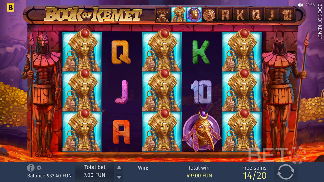 Recenzja Book of Kemet od BETO Slots