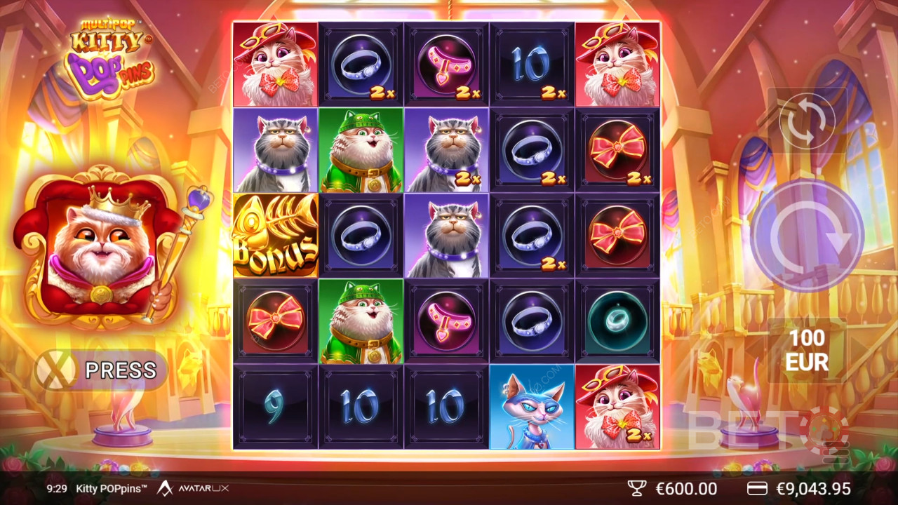 Recenzja gry Kitty POPpins od BETO Slots