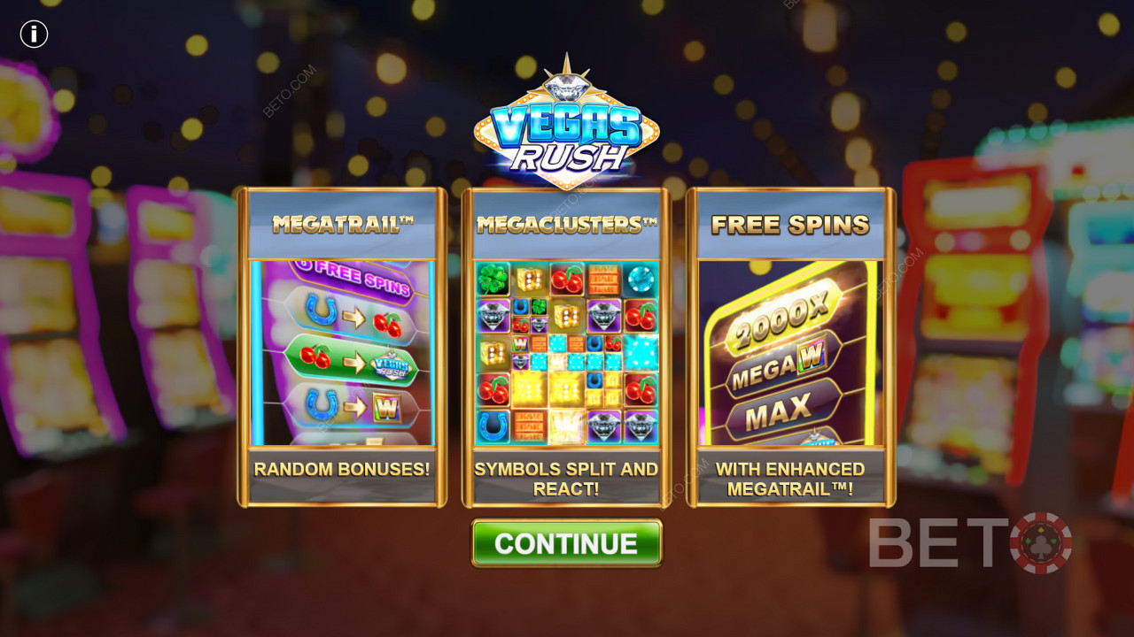 Vegas Rush to jeden z najlepszych automatów online pod względem funkcji