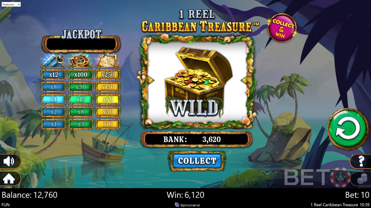 1 Recenzja Caribbean Treasure od BETO Slots