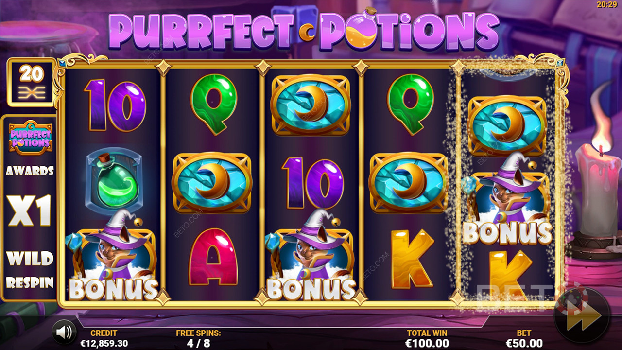 Recenzja Purrfect Potions od BETO Slots