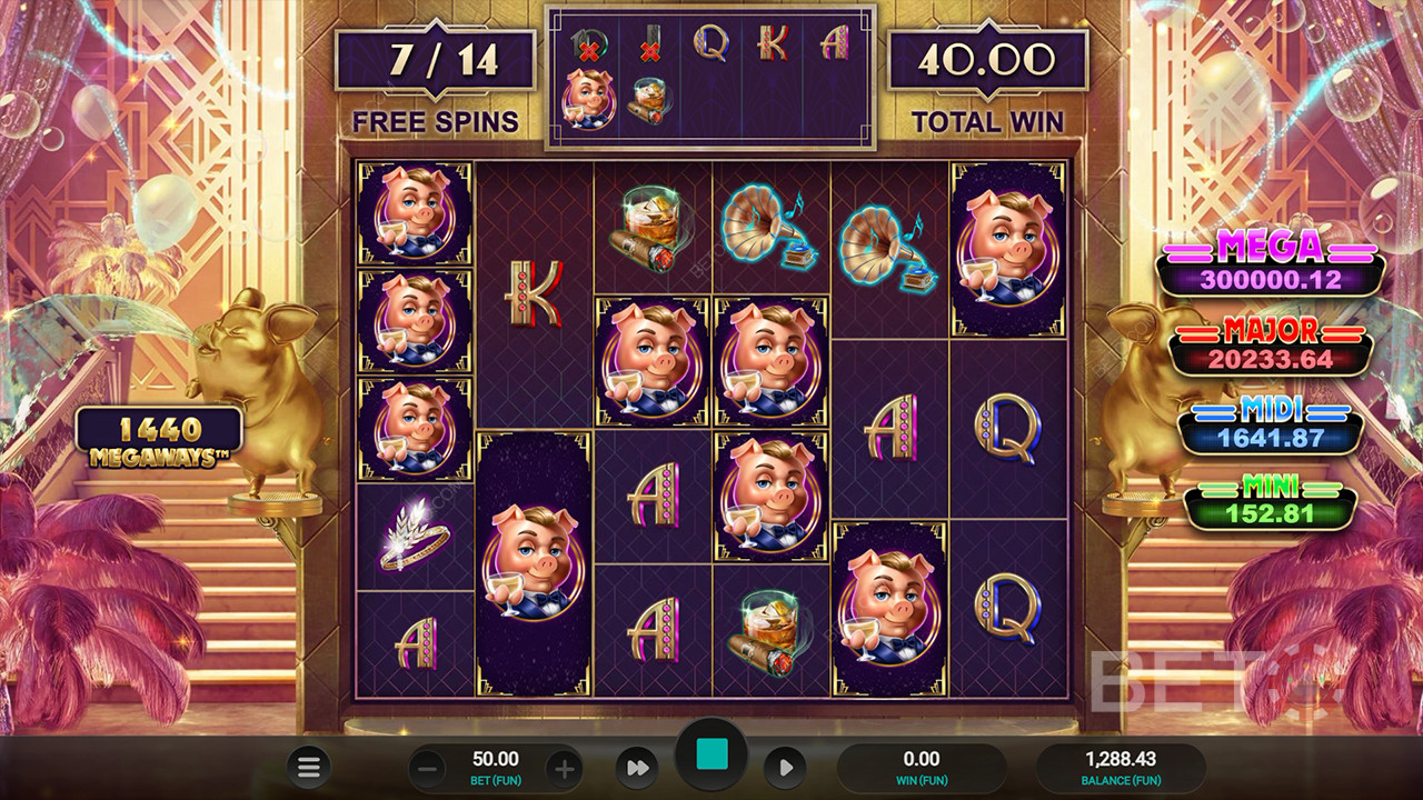 Recenzja The Great Pigsby Megapays od BETO Slots