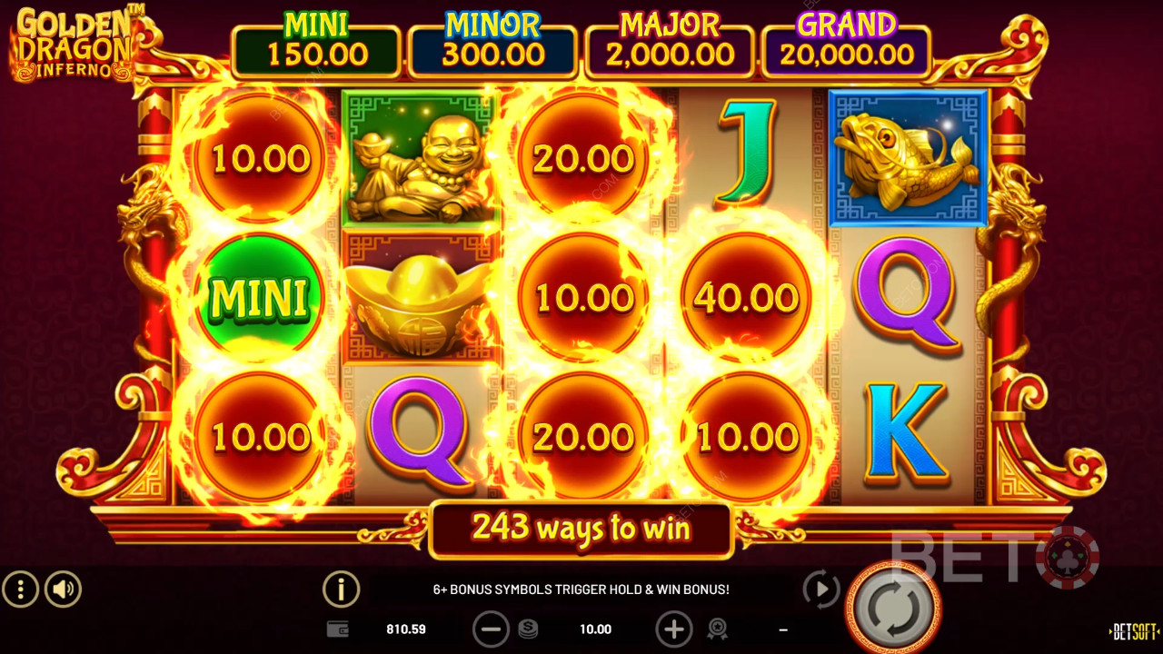 Recenzja Golden Dragon Inferno od BETO Slots