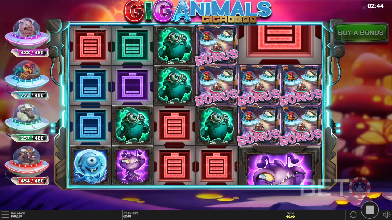 Recenzja Giganimals Gigablox od BETO Slots