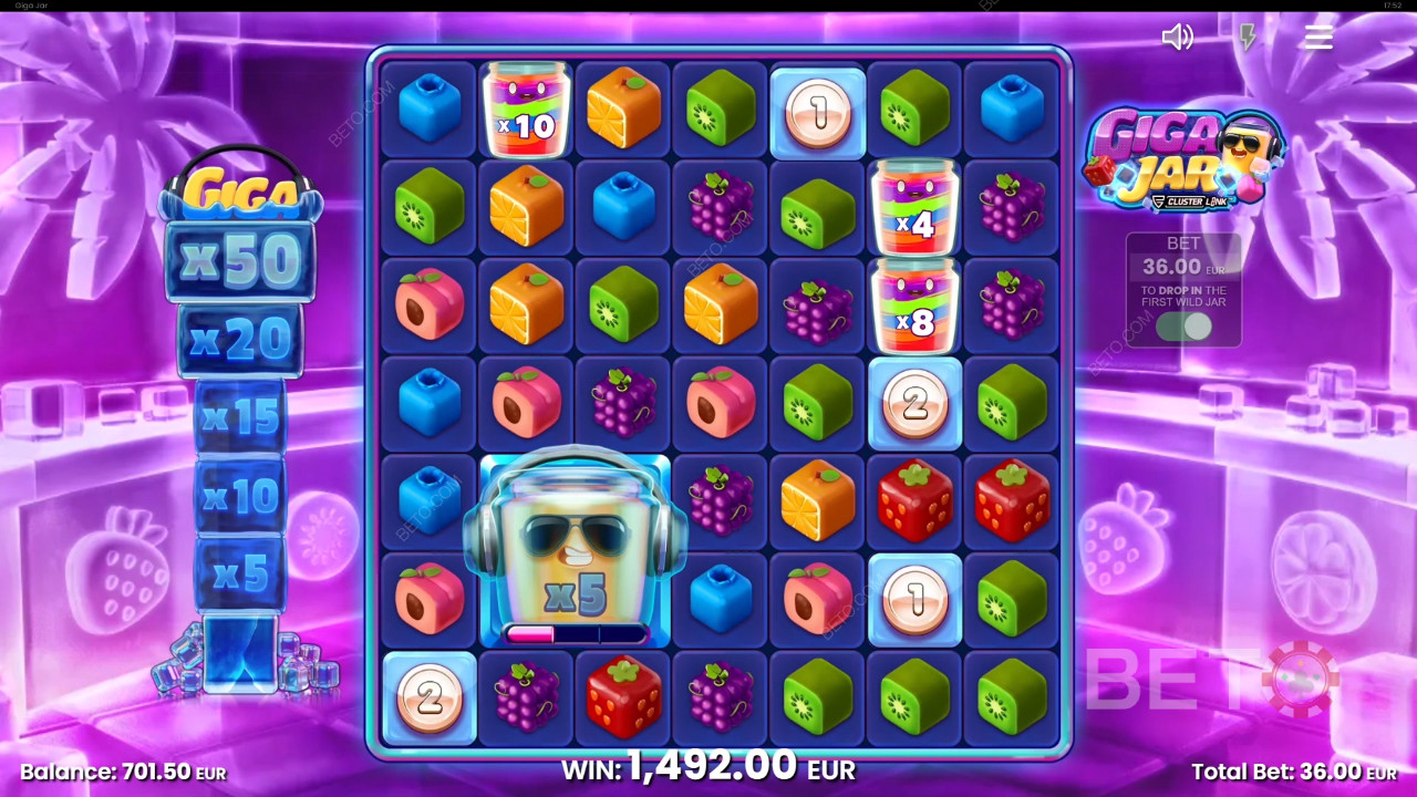 Recenzja Giga Jar Cluster Link od BETO Slots