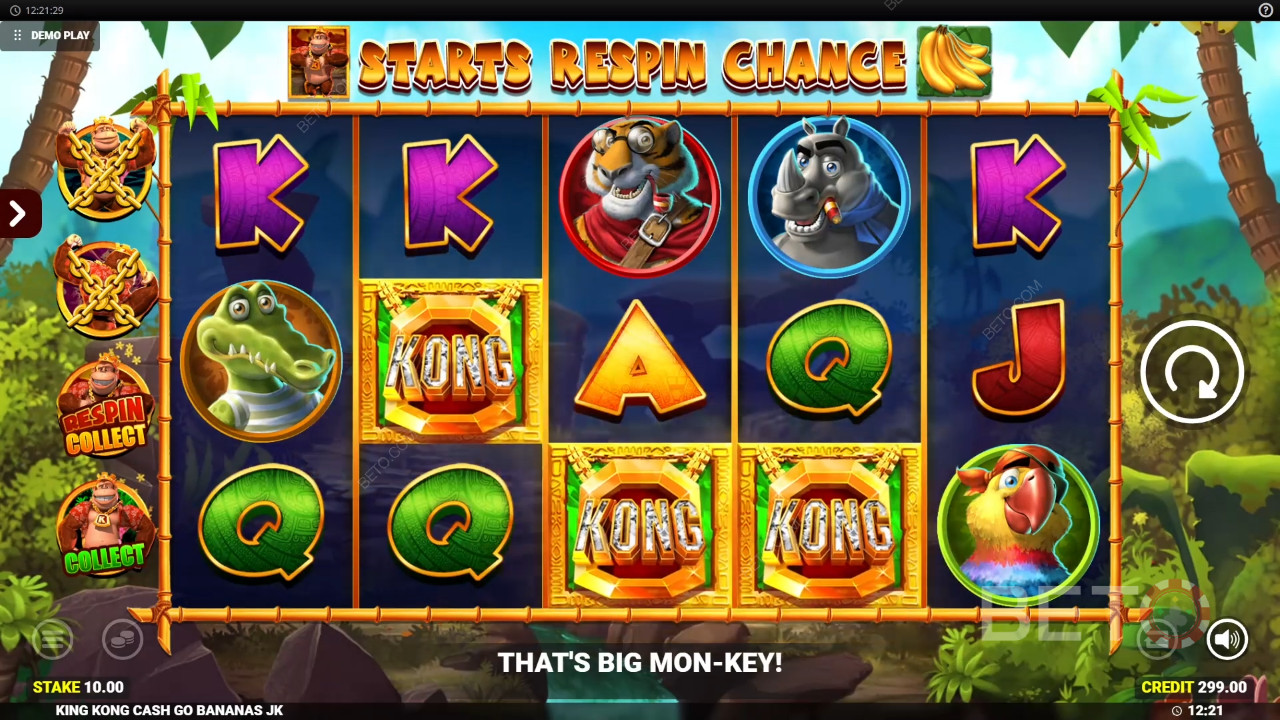 Recenzja King Kong Cash Go Bananas od BETO Slots