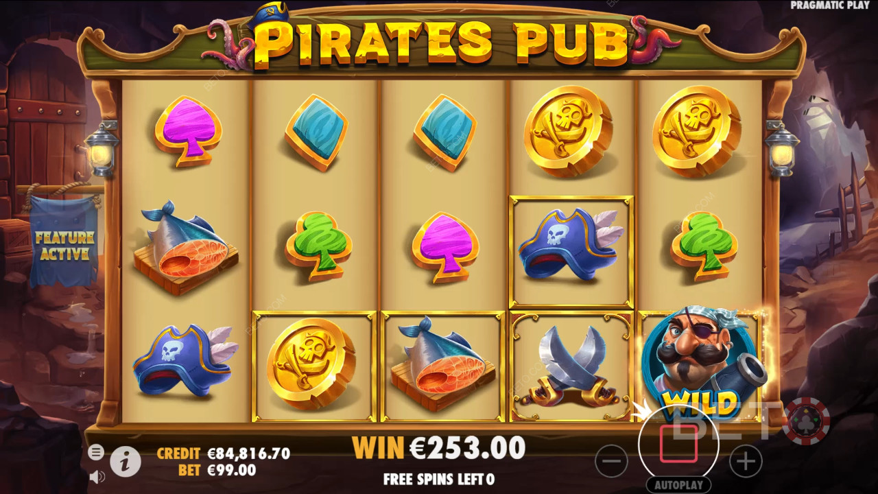Funkcje bonusowe wyjaśnione w Pirates Pub przez Pragmatic Play