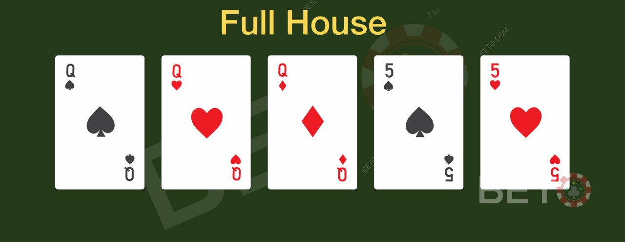 Full house jest dobrą ręką w pokerze online
