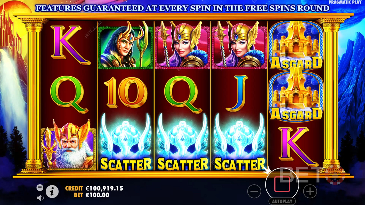 Zatrzymaj 3 symbole Scatter na środkowych bębnach, aby uruchomić grę bonusową Free Spins.