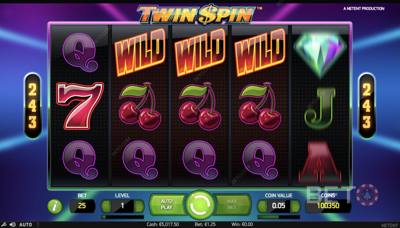 Kombinacja trzech rodzajów w Twin Spin