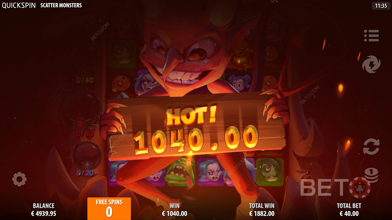 Recenzja Scatter Monsters od BETO Slots