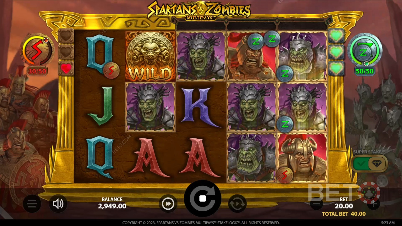 Recenzja Spartans vs Zombies od BETO Slots