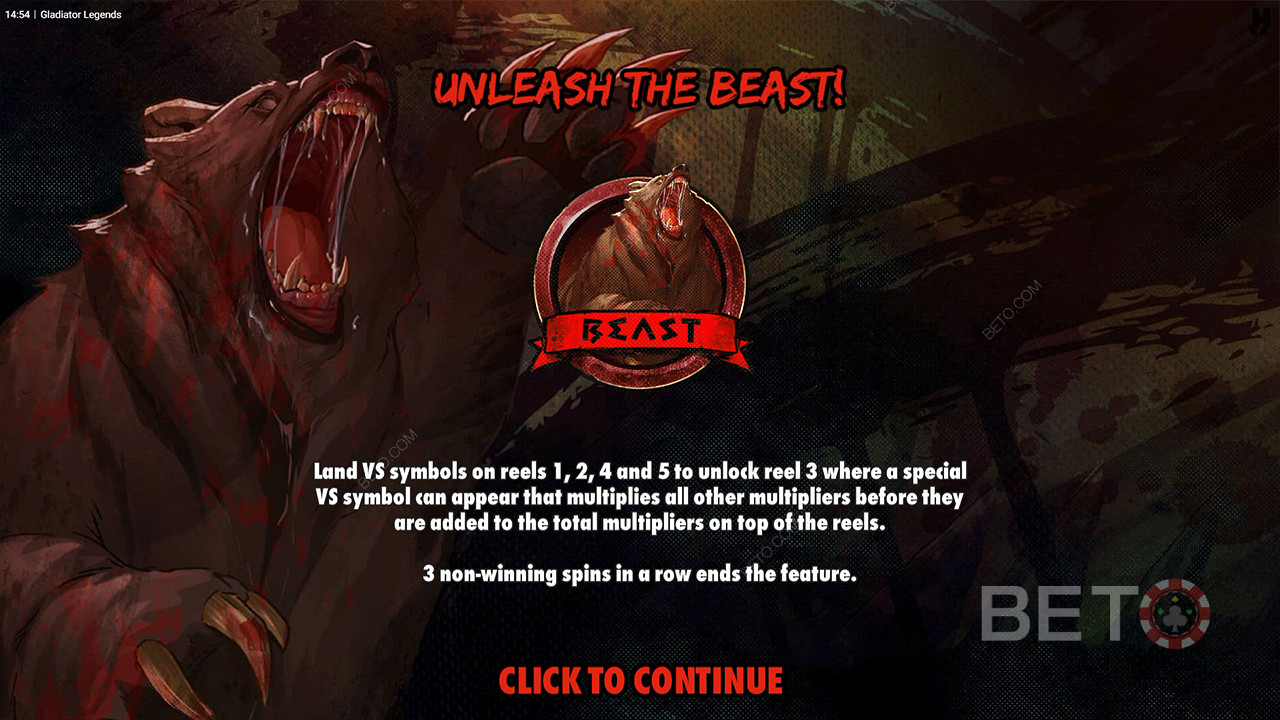 Ogromne wygrane dzięki mnożnikom w grze bonusowej Unleash the Beast