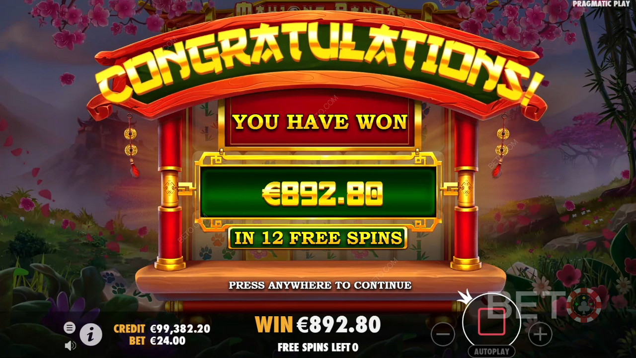 Wygraj 5 000x swój zakład na automacie Mahjong Panda!