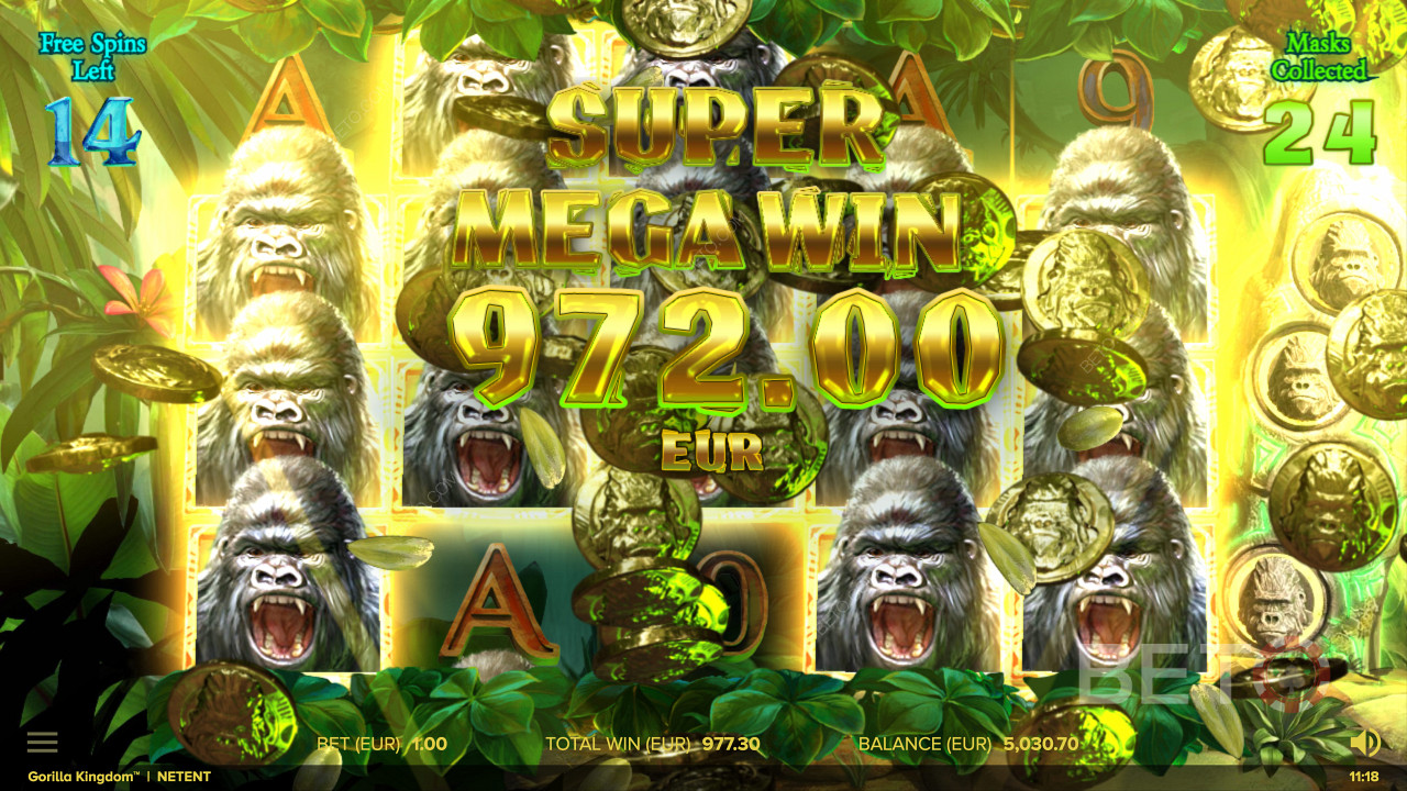 Super Mega wygrana w slocie online Gorilla Kingdom