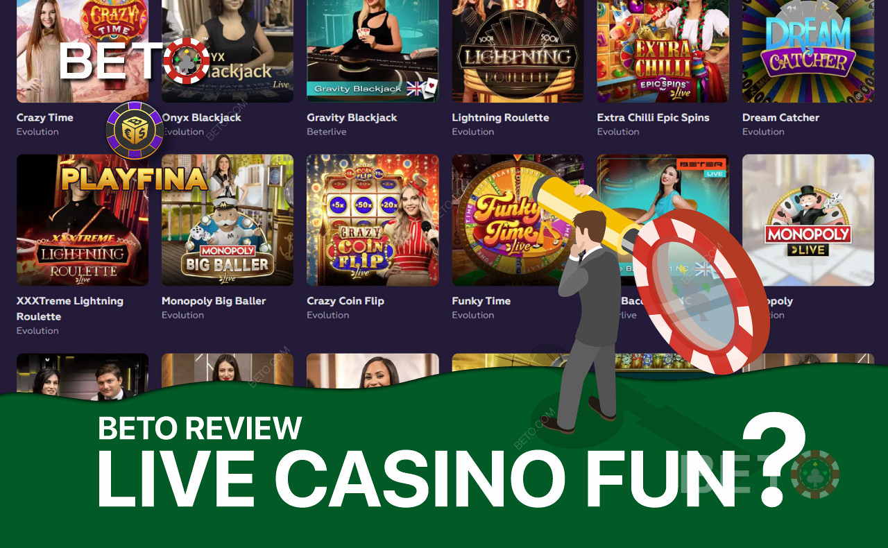 Playfina Live Casino oferuje szeroki wybór popularnych gier z krupierem.