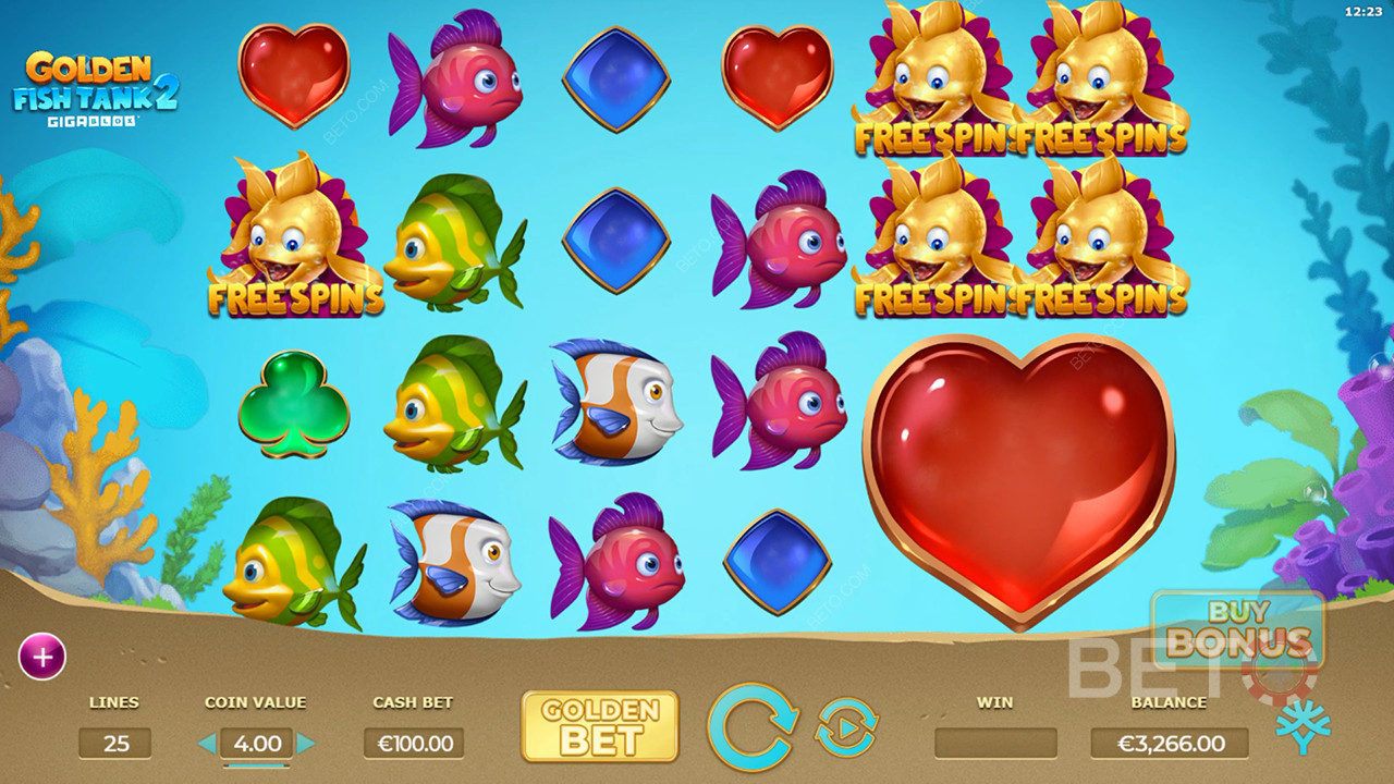 Golden Fish Tank 2 Recenzja Gigablox od BETO Slots