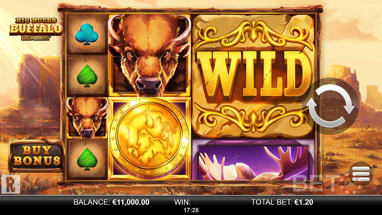 Recenzja Big Bucks Buffalo Gigablox od BETO Slots