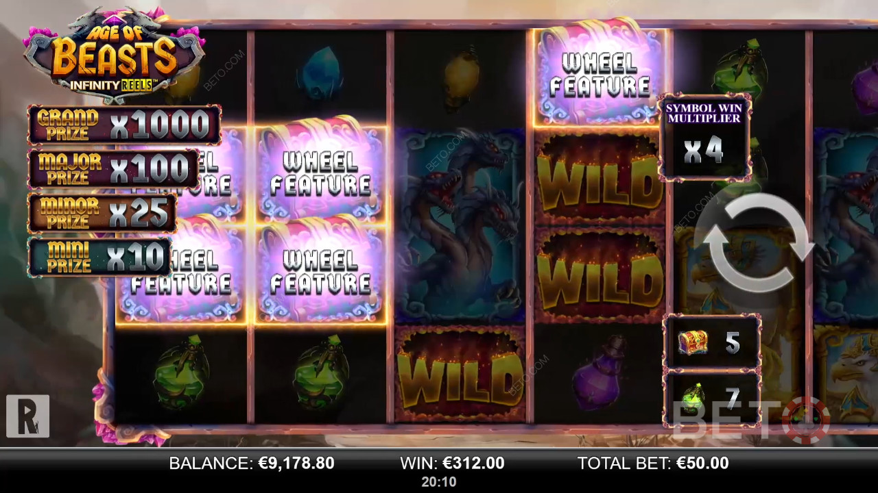 Recenzja Age of Beasts Infinity Reels od BETO Slots