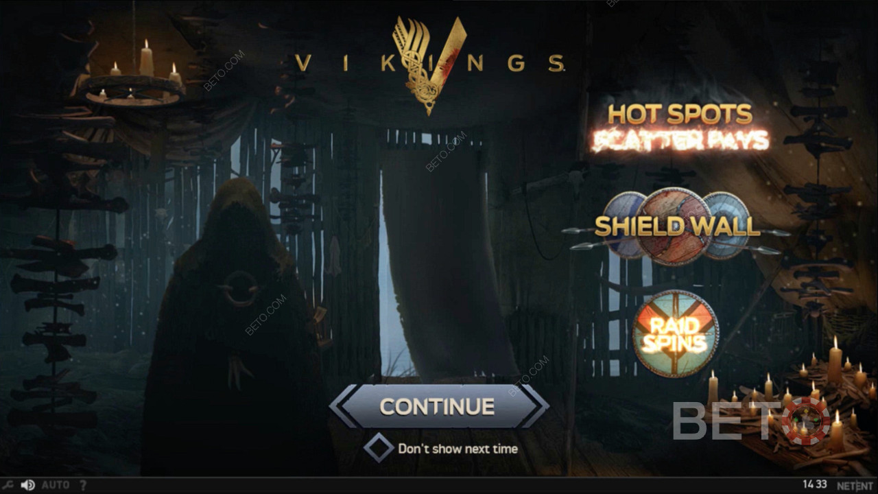 Ekran startowy slotu Vikings Online