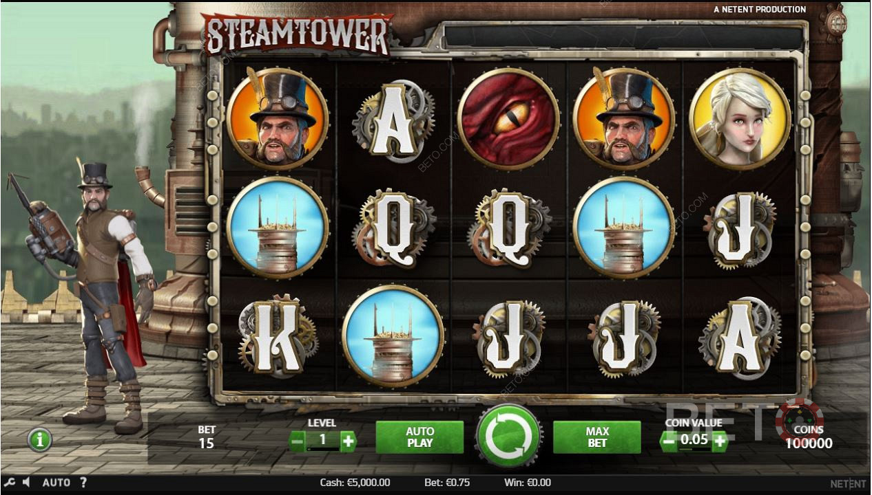 Gra w slot Steam Tower Online
