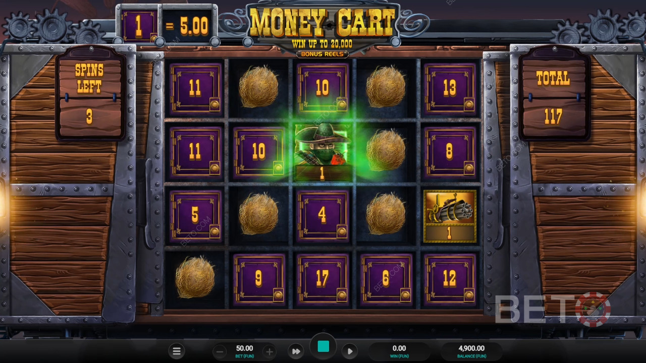 Recenzja bębnów bonusowych Money Cart od BETO Slots