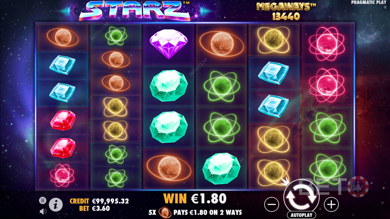 Recenzja Starz Megaways od BETO Slots