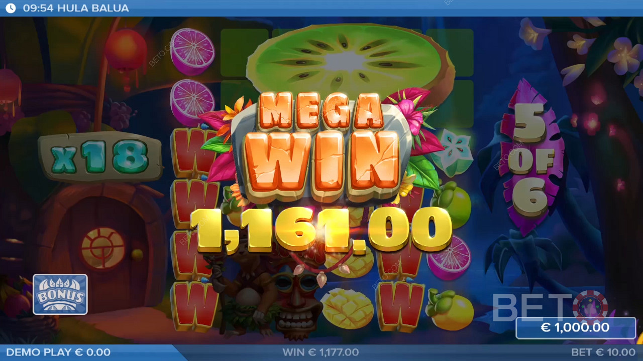 Wygraj 25 000x swój zakład na slocie online Hula Balua!