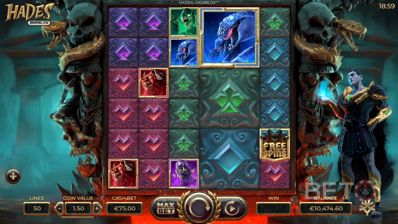 Recenzja Hades Gigablox od BETO Slots