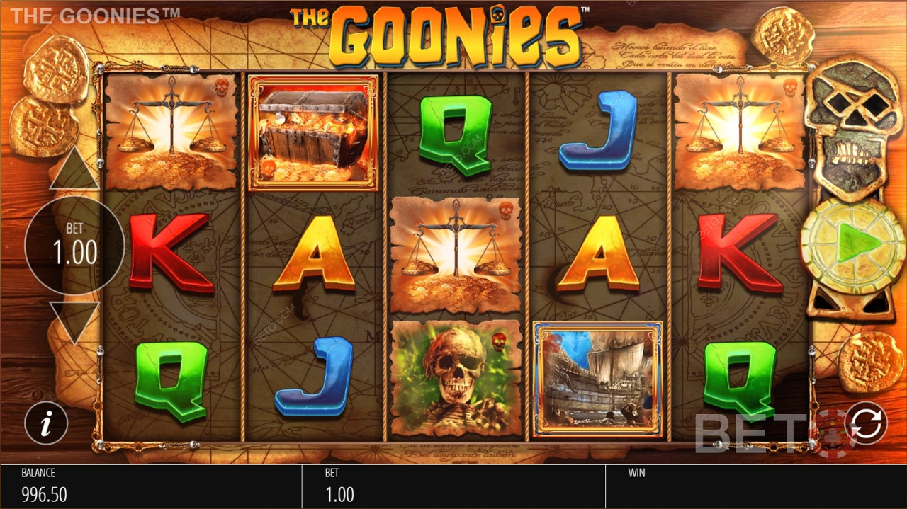The Goonies od Blueprint Gaming - doświadcz więcej niż 7 losowych funkcji bonusowych slotu