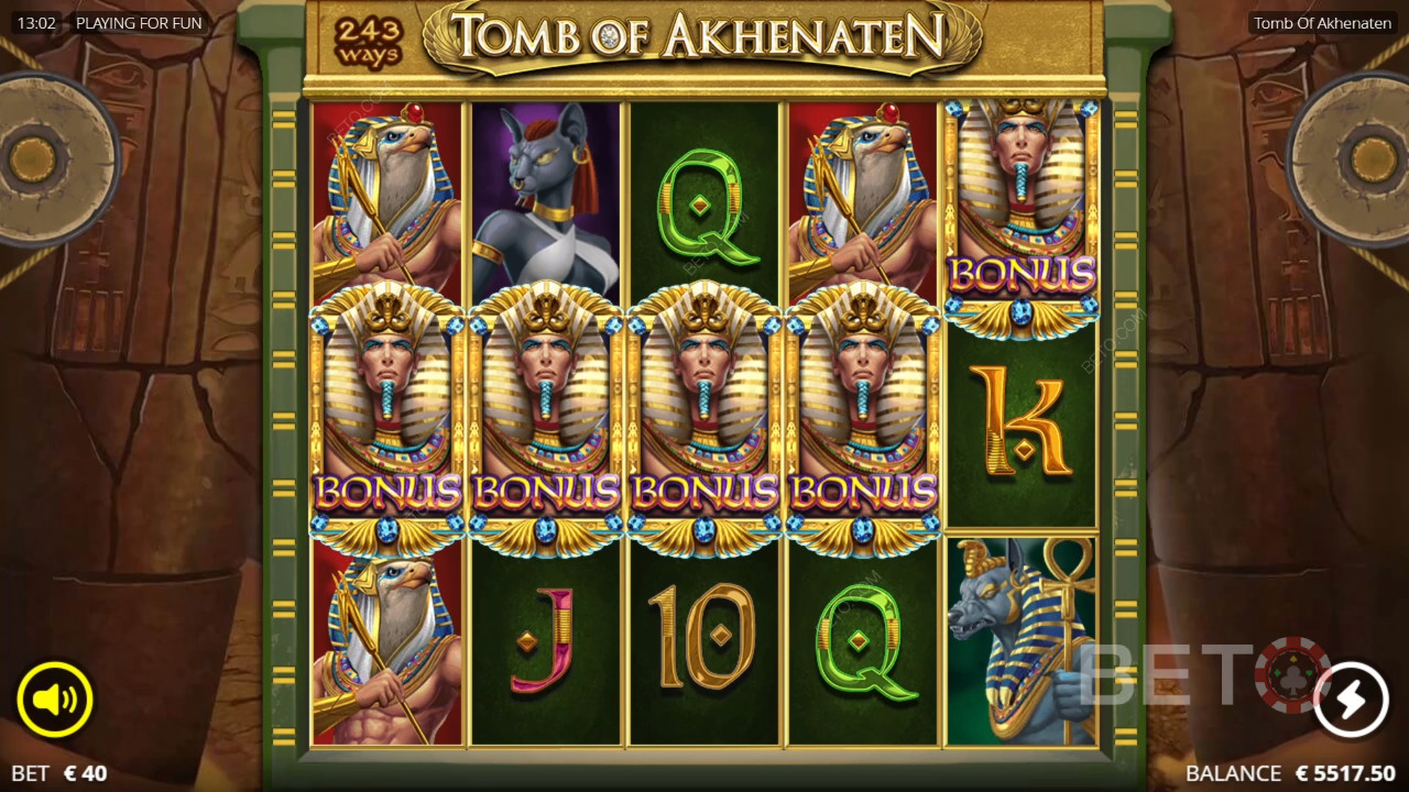 Recenzja Tomb of Akhenaten od BETO Slots
