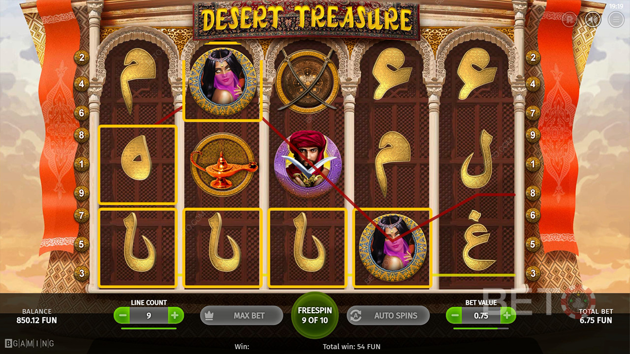 Recenzja Desert Treasure od BETO Slots