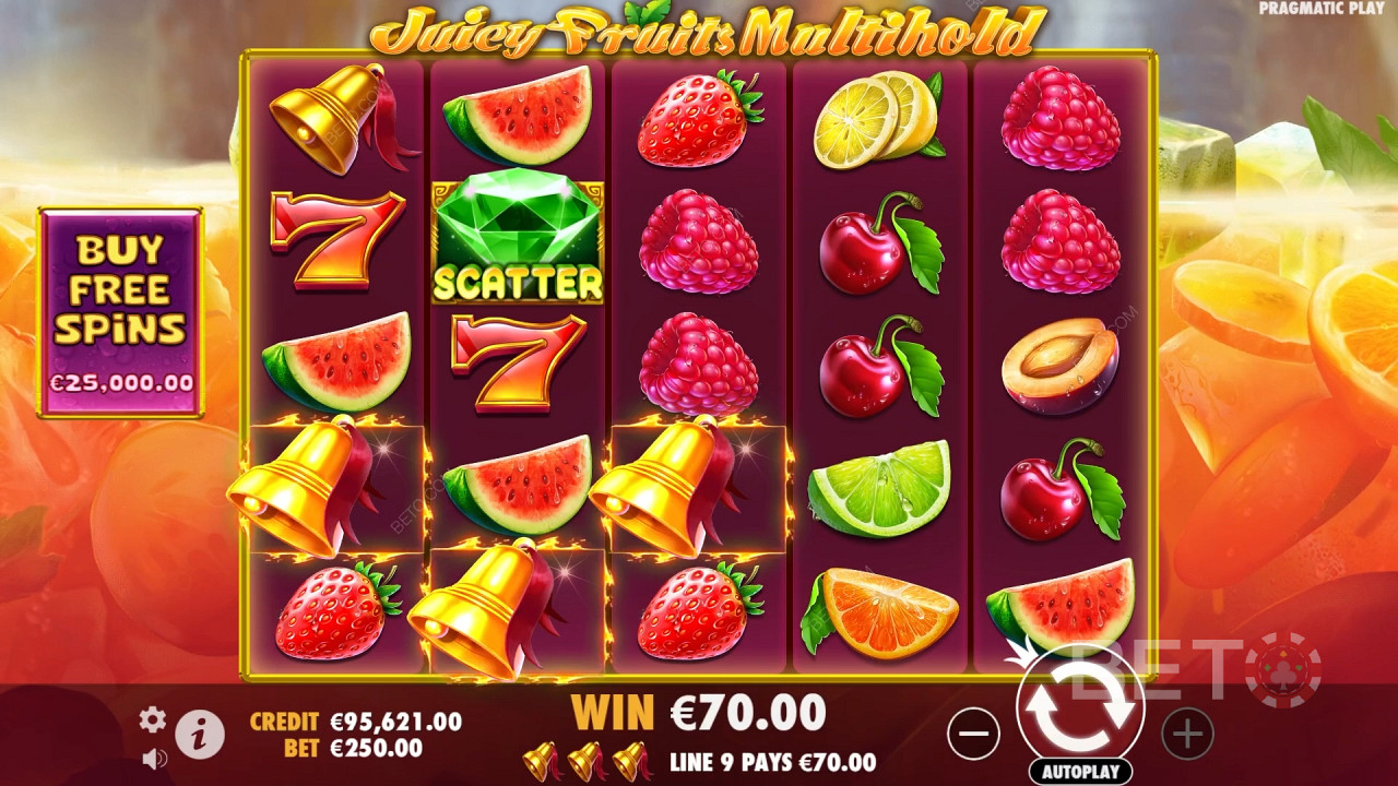Wygraj 8 000x swój zakład na slocie online Juicy Fruits Multihold!