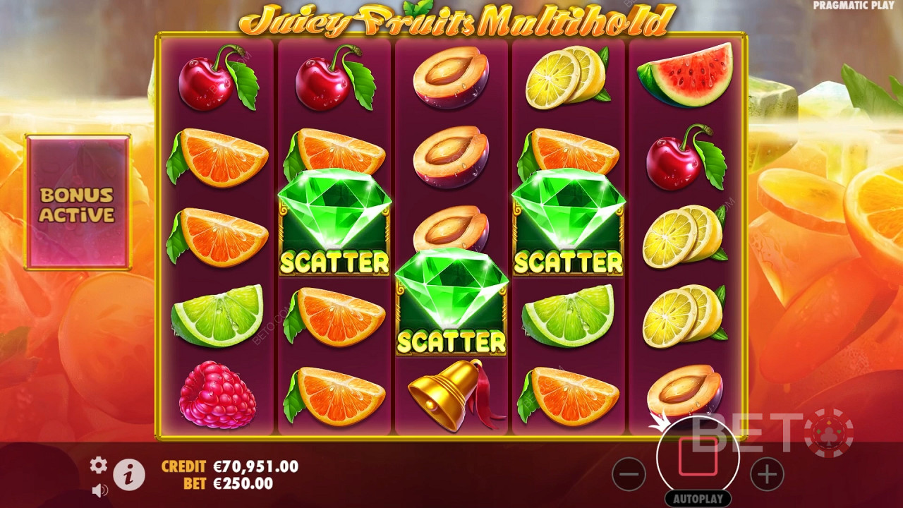 Recenzja Juicy Fruits Multihold od BETO Slots