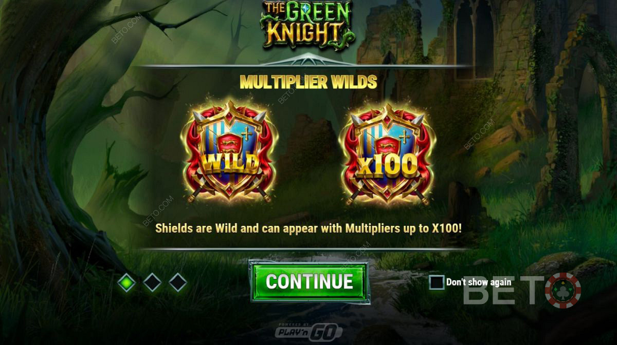 Specjalny multiplier Wilds w Zielonym Rycerzu
