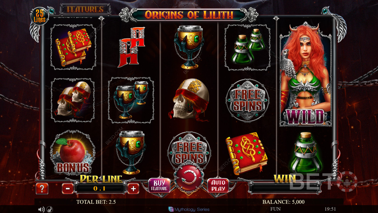 Recenzja Origins Of Lilith od BETO Slots