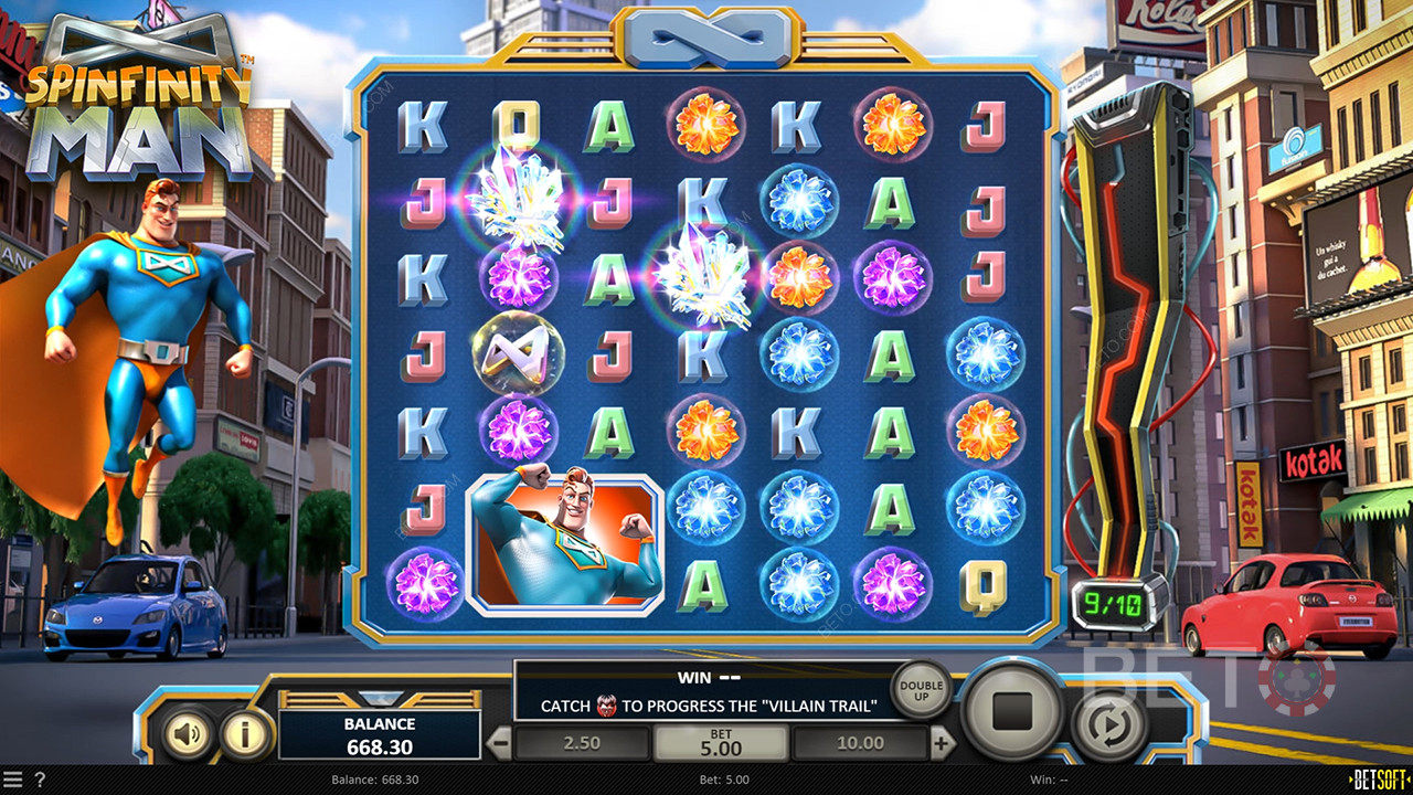 Recenzja Spinfinity Man od BETO Slots