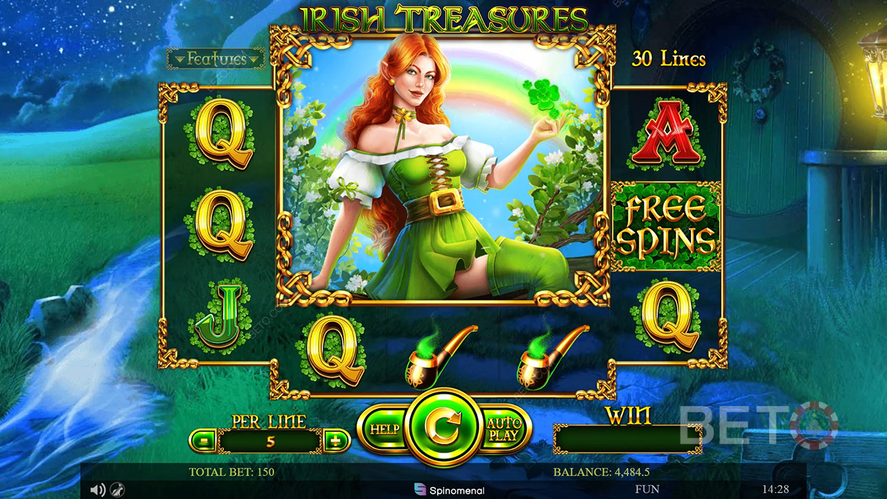 Recenzja Irish Treasures od BETO Slots