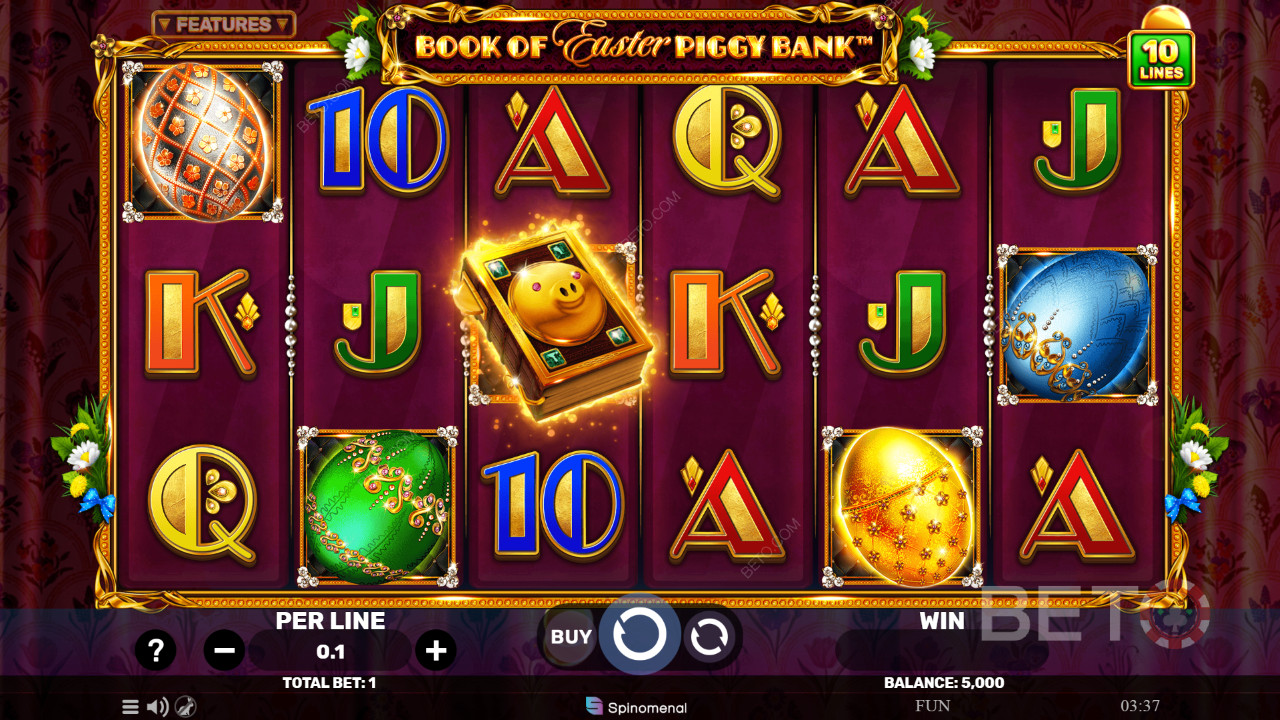 Recenzja gry Book of Easter Piggy Bank od BETO Slots