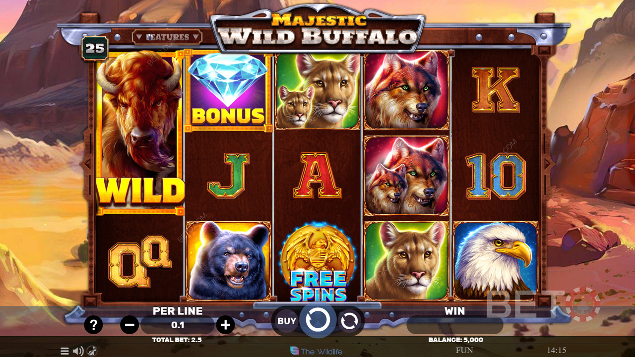 Majestic Wild Buffalo Graj Za Darmo