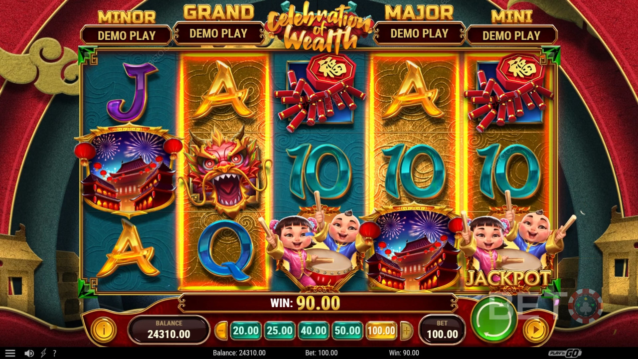 Recenzja Celebration of Wealth od BETO Slots
