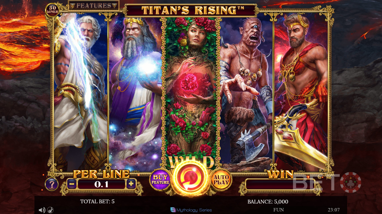 Recenzja Titans Rising od BETO Slots
