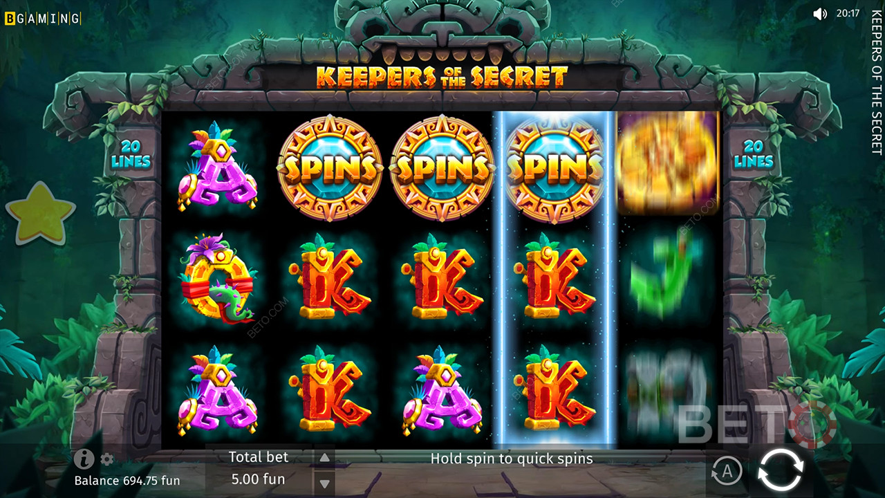 Recenzja Keepers of the Secret od BETO Slots