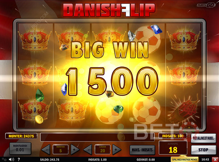 Wygraj ogromną ilość monet w grze Danish Flip